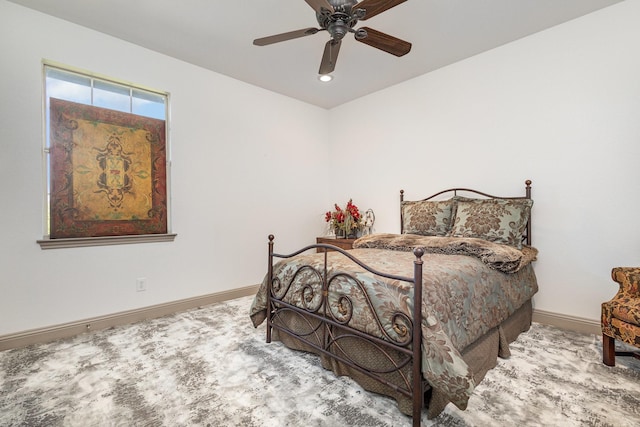 2605 Cherry Sage Dr, Flower Mound, TX 75022 - bedroom with baseboards and a ceiling fan
