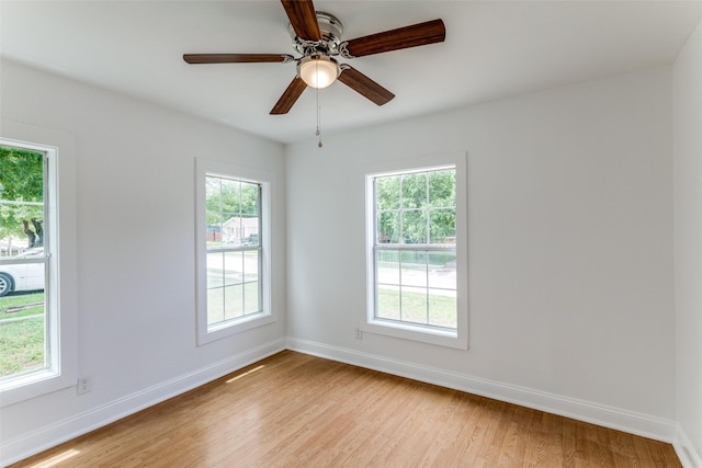 3109 S Wesleyan Dr, Fort Worth, TX 76105 - spare room featuring healthy amount of natural light, light wood finished floors, and baseboards