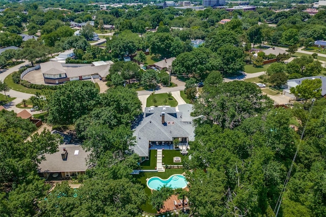 6211 Baymar Ln, Dallas, TX 75252 - bird's eye view of a pool