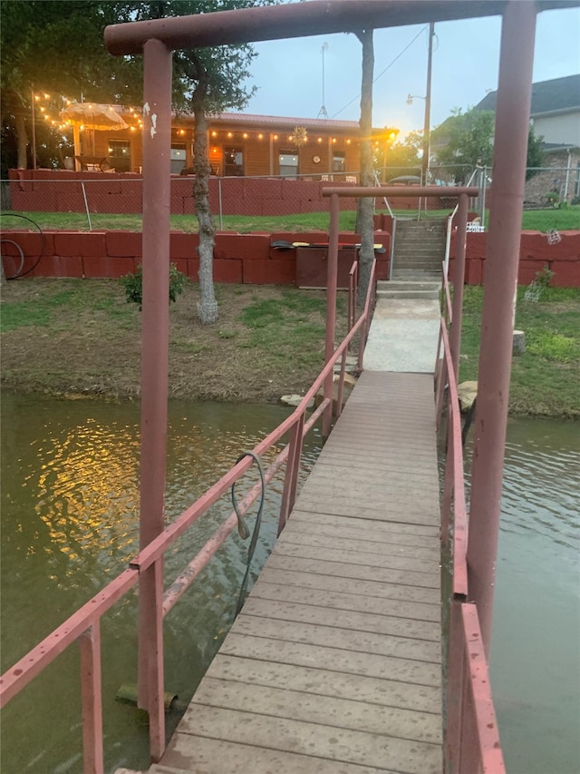 1026 County Road 1744, Chico, TX 76431 - dock area featuring a water view
