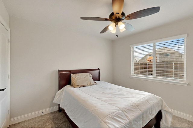 3817 Myrtle Way, Kaufman, TX 75142 - carpeted bedroom featuring baseboards and ceiling fan
