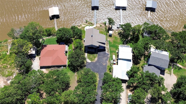 563 Country Club Rd, Bowie, TX 76230 - aerial overview of property's location featuring a large body of water and nearby suburban area