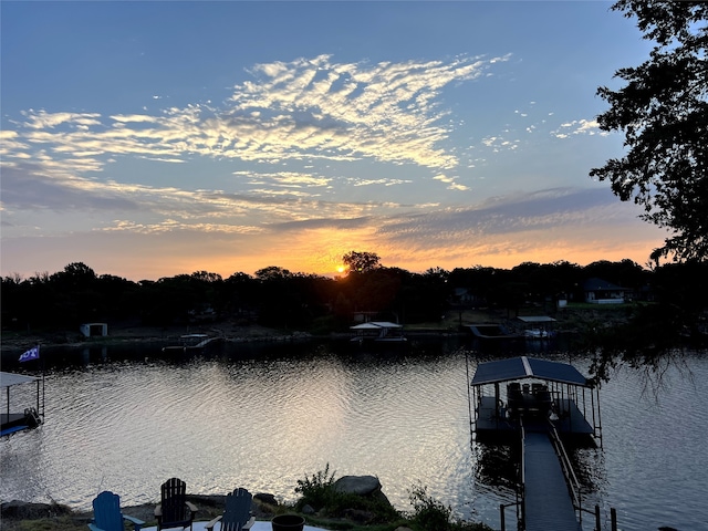 563 Country Club Rd, Bowie, TX 76230 - dock area with a water view
