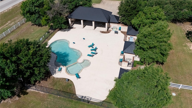 1009 Maida Vale, Haslet, TX 76052 - aerial view of property and surrounding area featuring a pool area