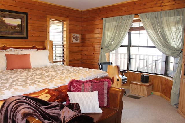 1147 Rs County Road 3503, Emory, TX 75440 - bedroom with wood walls and carpet flooring