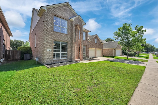 3925 Wisteria Ln, Haltom City, TX 76137 - view of front facade with brick siding, concrete driveway, and a garage