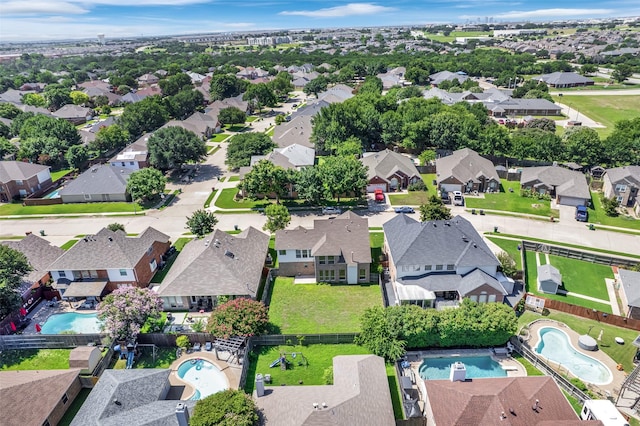 3925 Wisteria Ln, Haltom City, TX 76137 - aerial view of residential area with a pool