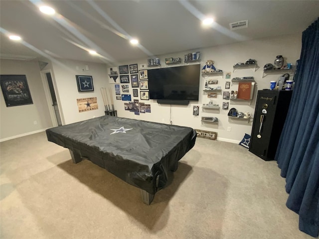 120 Black Alder Dr, Fort Worth, TX 76131 - game room featuring carpet flooring, billiards, and baseboards