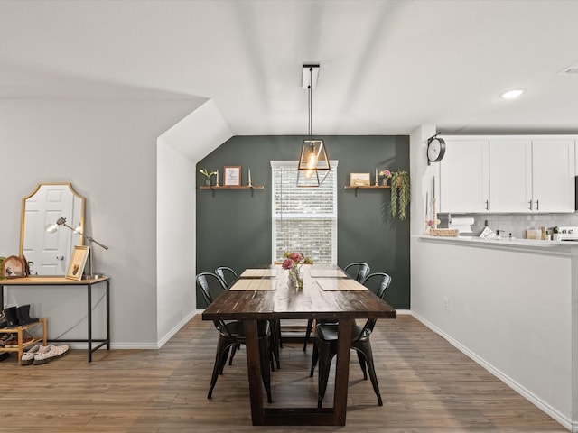 1359 Panorama Dr, Forney, TX 75126 - dining space with wood finished floors, baseboards, and recessed lighting