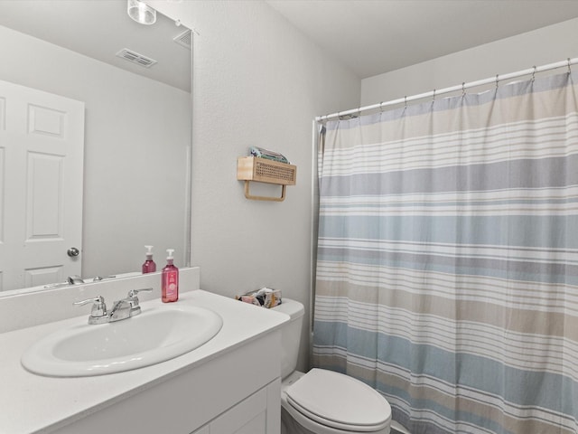 1359 Panorama Dr, Forney, TX 75126 - bathroom featuring vanity, toilet, and a shower with curtain