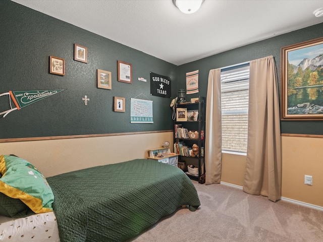 1359 Panorama Dr, Forney, TX 75126 - bedroom with carpet flooring, a textured wall, and baseboards