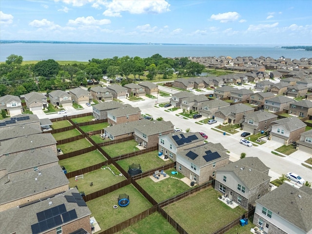 1359 Panorama Dr, Forney, TX 75126 - aerial perspective of suburban area with a large body of water