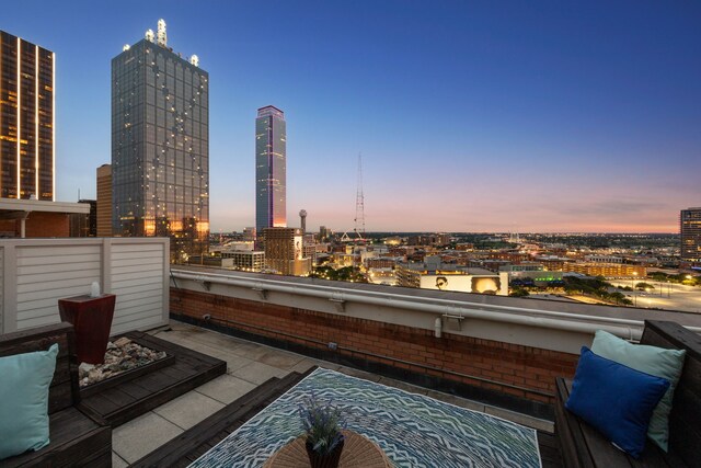 511 N Akard St Unit 1501, Dallas, TX 75201 - view of patio / terrace featuring a view of city