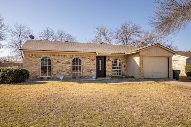 10125 Peppertree Ln, Fort Worth, TX 76108 - single story home featuring a garage, brick siding, driveway, and a front lawn