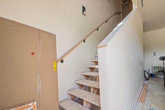 1461 Vz County Road 4607, Ben Wheeler, TX 75754 - stairs featuring unfinished concrete floors