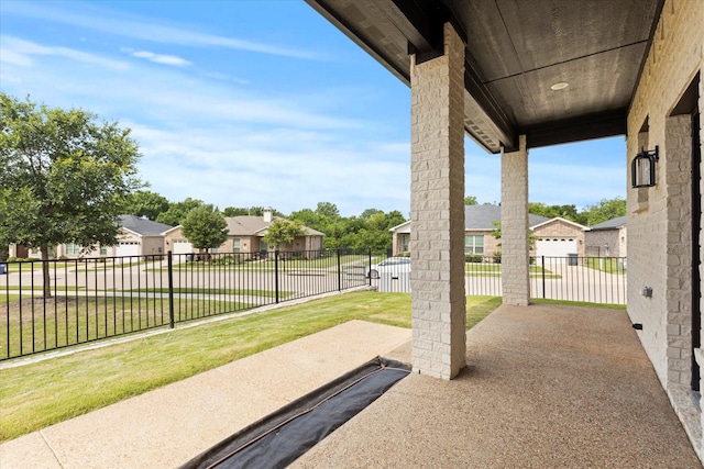3725 Creek View Dr, Mckinney, TX 75071 - view of patio with a residential view
