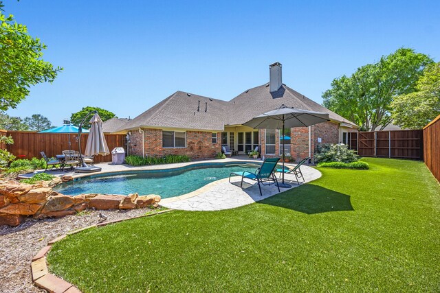 508 Wellington Rd, Coppell, TX 75019 - view of pool with a patio