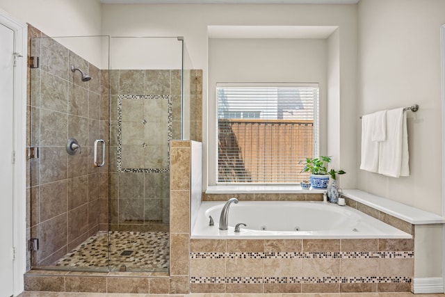 508 Wellington Rd, Coppell, TX 75019 - full bath with a shower stall and a tub with jets