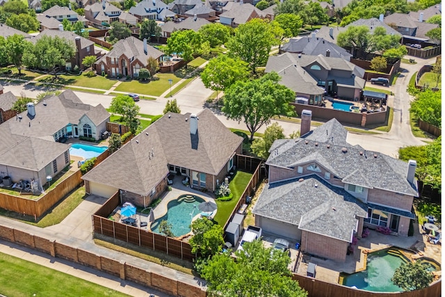 508 Wellington Rd, Coppell, TX 75019 - aerial perspective of suburban area with a pool