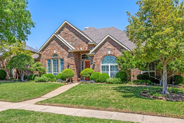 508 Wellington Rd, Coppell, TX 75019 - traditional-style home with a front yard and brick siding