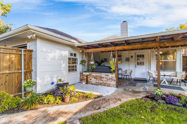 4411 Cordova Ln, Mckinney, TX 75070 - view of front facade featuring a chimney and covered porch