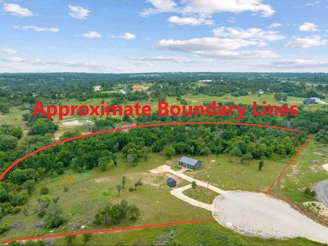 400 Round Up Ct, Stephenville, TX 76401 - aerial overview of property's location featuring property boundaries highlighted
