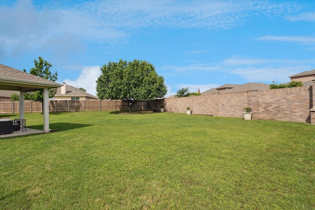 14065 Tanglebrush Trl, Fort Worth, TX 76052 - view of yard with central AC and a patio area