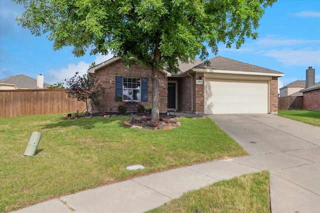 14065 Tanglebrush Trl, Fort Worth, TX 76052 - ranch-style house featuring a garage, brick siding, and driveway