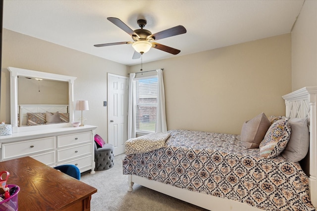 14065 Tanglebrush Trl, Fort Worth, TX 76052 - carpeted bedroom with ceiling fan