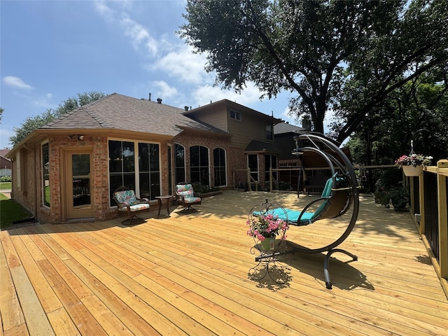135 Freedom Ct, Rockwall, TX 75032 - view of wooden deck