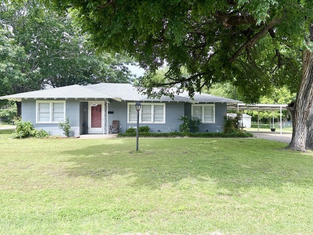 1103 Albert Broadfoot St, Bonham, TX 75418 - ranch-style house featuring a front yard