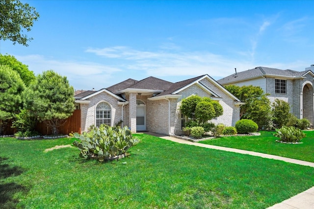 1214 Meadowbend Ct, Allen, TX 75002 - single story home featuring brick siding and a front yard