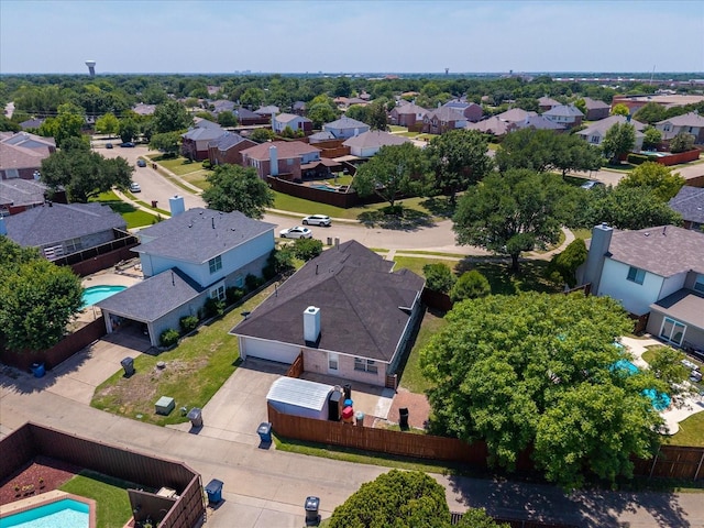 1214 Meadowbend Ct, Allen, TX 75002 - aerial perspective of suburban area with a pool