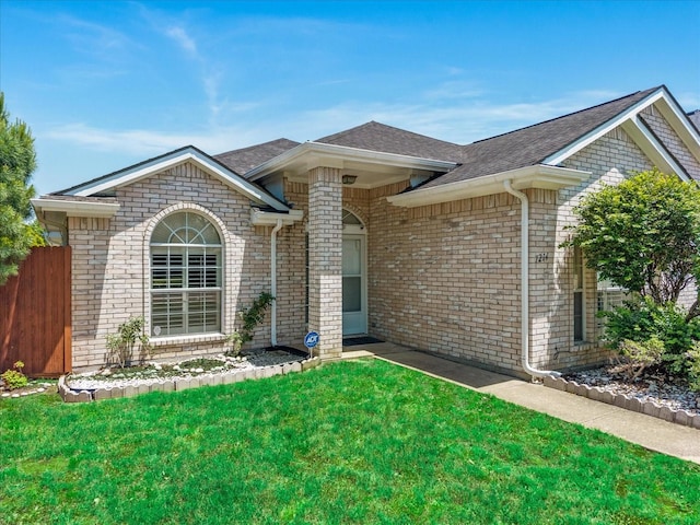 1214 Meadowbend Ct, Allen, TX 75002 - ranch-style house featuring brick siding and roof with shingles