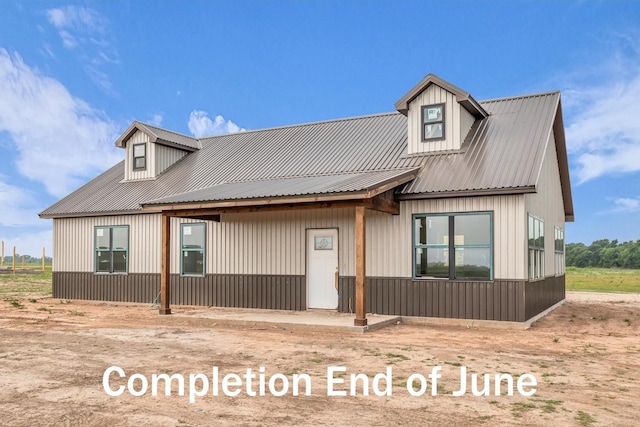 132 S Baese Rd, Elm Mott, TX 76640 - view of front of home featuring metal roof