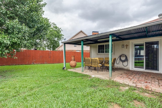 1740 Northview, Carrollton, TX 75007 - view of yard with a patio area