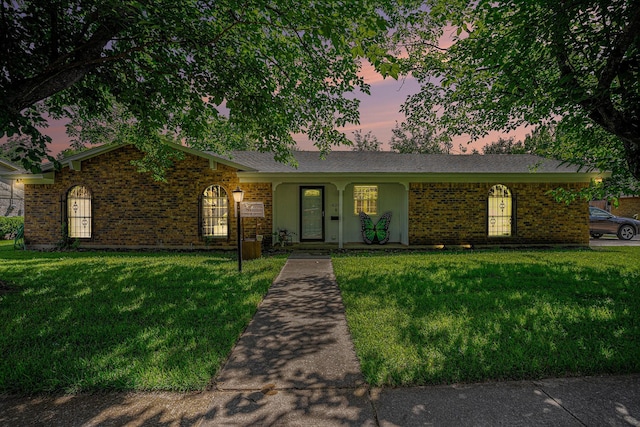 629 Barbara Ln, Burleson, TX 76028 - single story home with a yard and brick siding