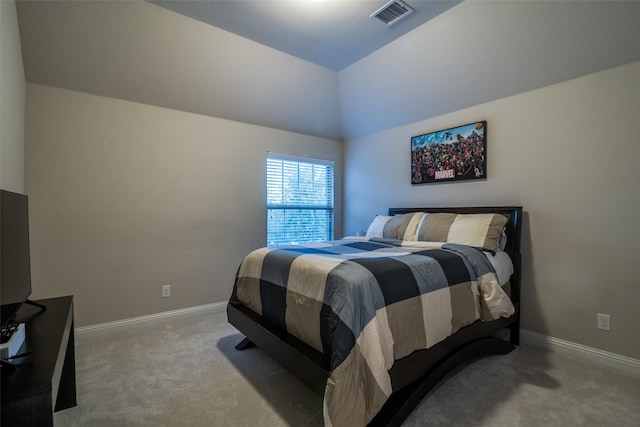 611 Southwestern Dr, Rockwall, TX 75087 - bedroom with carpet floors, baseboards, and vaulted ceiling