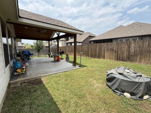 544 Bent Oak Dr, Fort Worth, TX 76131 - view of yard with a patio area