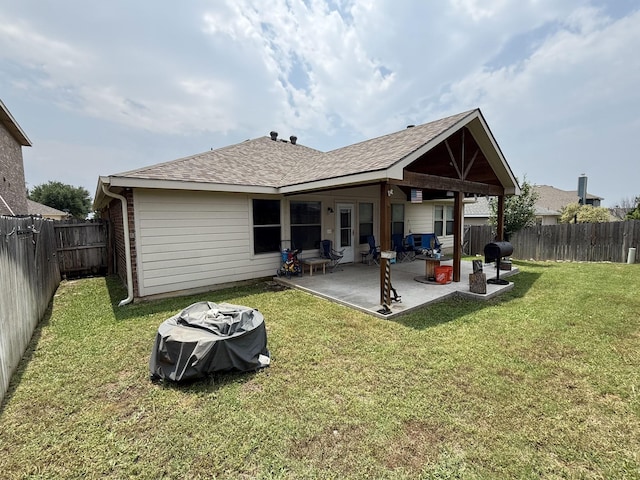 544 Bent Oak Dr, Fort Worth, TX 76131 - back of property with roof with shingles and a patio area