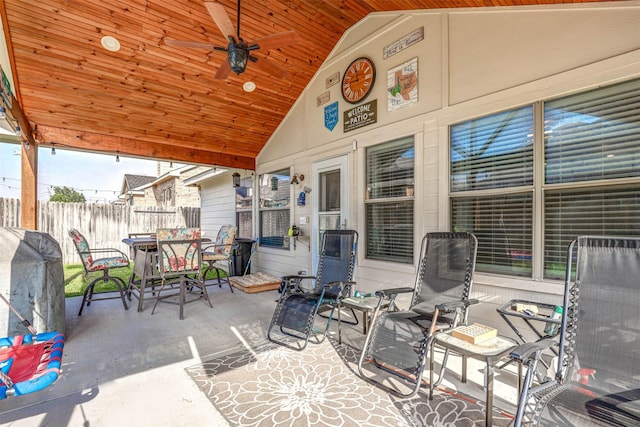 544 Bent Oak Dr, Fort Worth, TX 76131 - view of patio featuring a ceiling fan