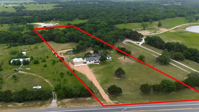 24882 US Highway 377, Whitesboro, TX 76273 - view of property location featuring property boundaries highlighted and rural landscape