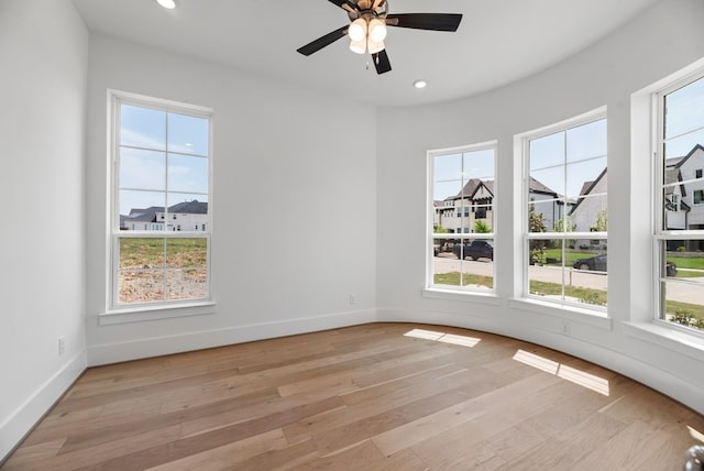 1758 Cousins Trl, Frisco, TX 75034 - unfurnished room featuring healthy amount of natural light, light wood-style flooring, baseboards, and recessed lighting