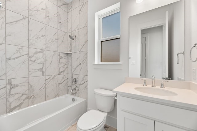 1758 Cousins Trl, Frisco, TX 75034 - bathroom with toilet, shower / washtub combination, and vanity