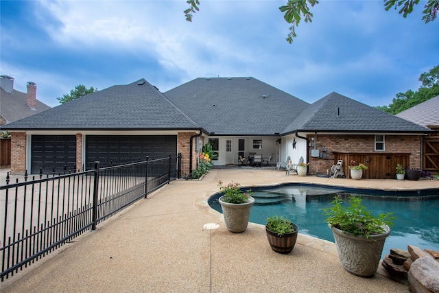 509 Farine Dr, Irving, TX 75062 - view of swimming pool with a fenced backyard and a patio
