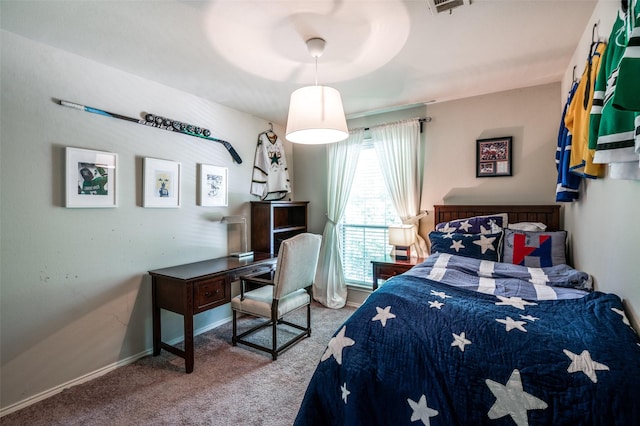 1433 Rogers Ct, Allen, TX 75013 - carpeted bedroom with baseboards and an office area