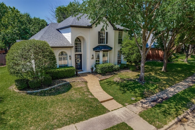 1433 Rogers Ct, Allen, TX 75013 - view of front of home with a shingled roof and stucco siding