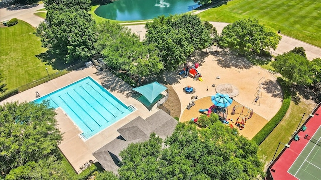 1433 Rogers Ct, Allen, TX 75013 - drone / aerial view of a nearby body of water