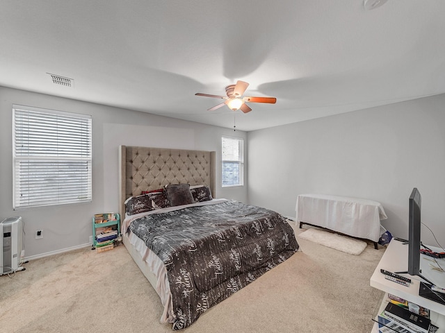 9228 Cheswick Dr, Fort Worth, TX 76123 - carpeted bedroom featuring baseboards and ceiling fan