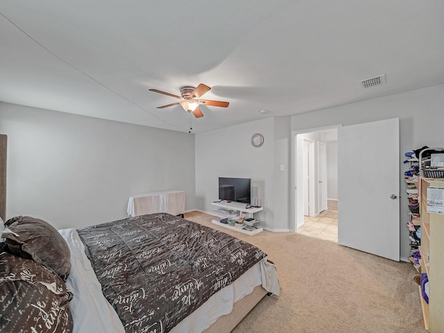9228 Cheswick Dr, Fort Worth, TX 76123 - bedroom featuring carpet flooring and ceiling fan